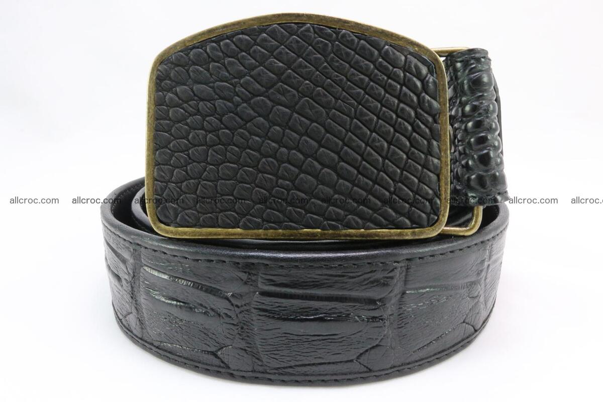 Genuine crocodile leather hornback belt 083 Foto 2
