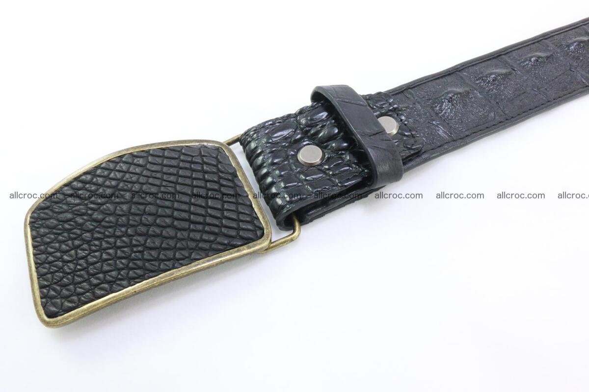 Genuine crocodile leather hornback belt 083 Foto 1