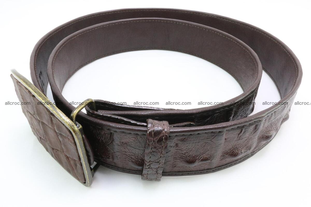 Genuine crocodile leather hornback belt 084 Foto 4
