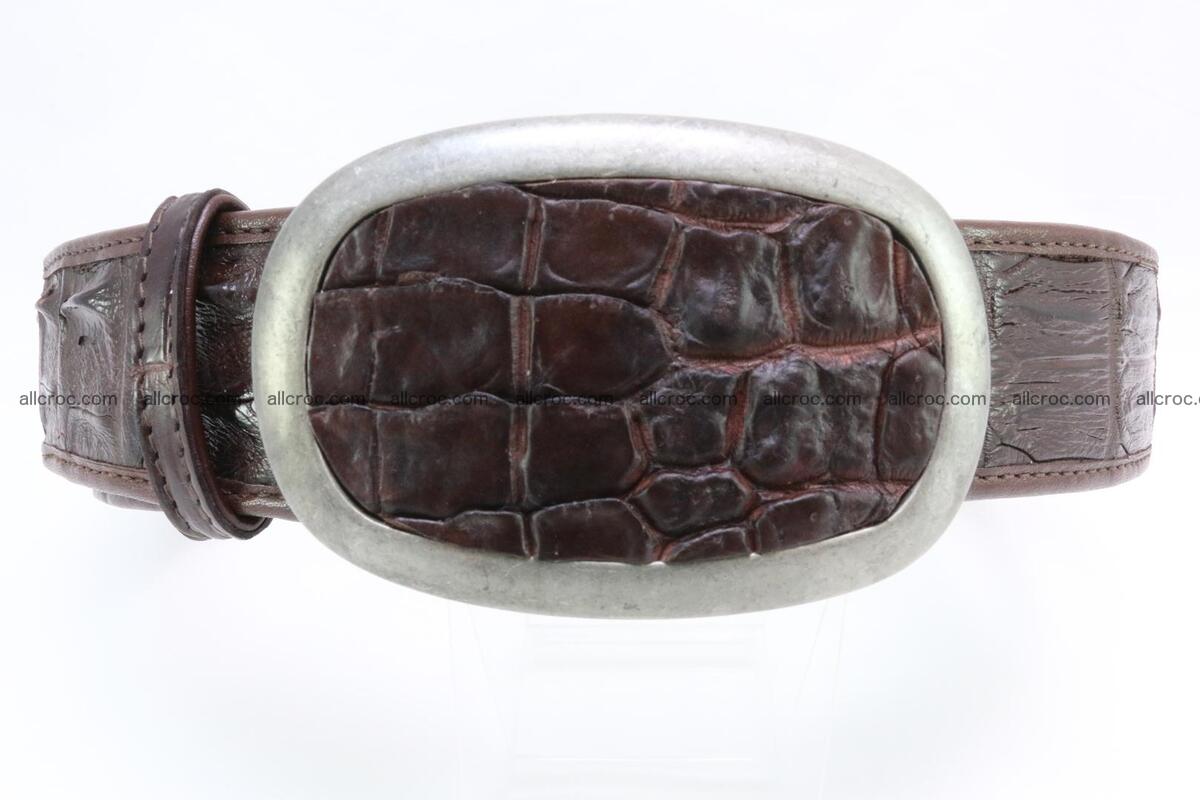Genuine crocodile leather hornback belt 082 Foto 0