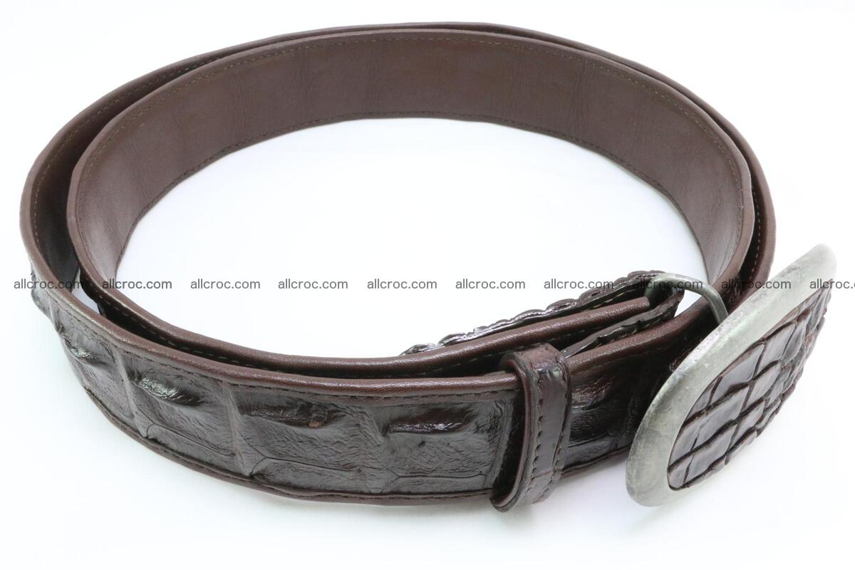 Genuine crocodile leather hornback belt 082 Foto 2