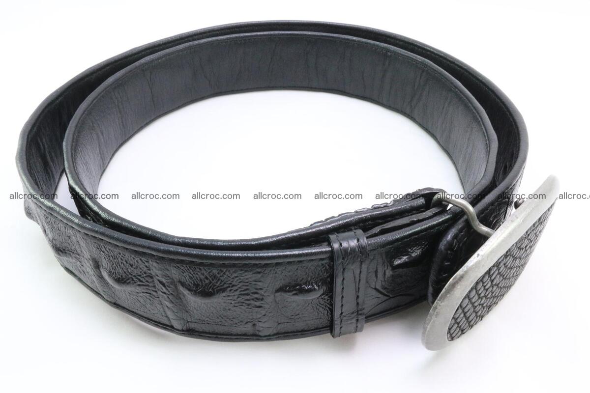 Genuine crocodile leather hornback belt 081 Foto 2
