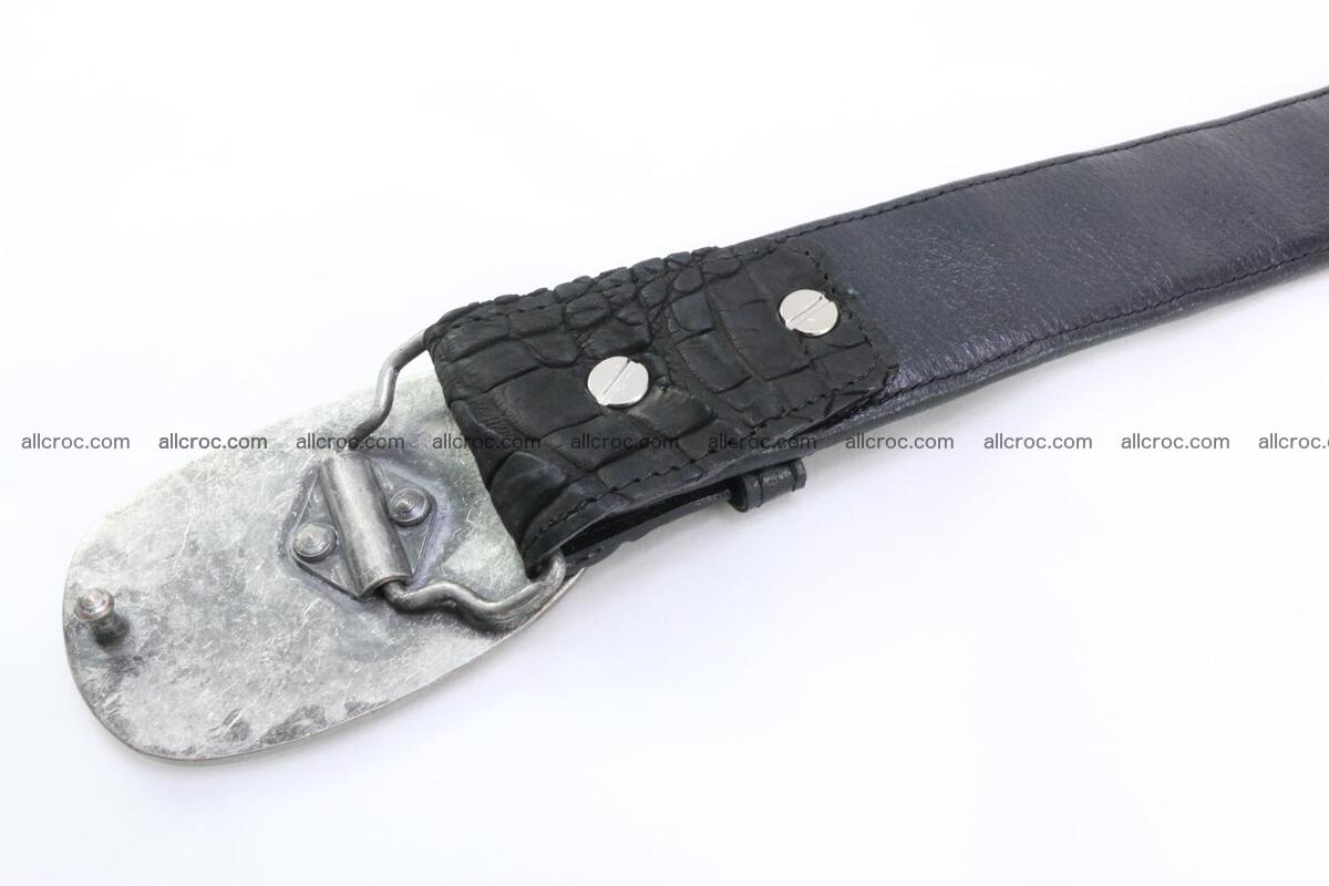 Genuine crocodile leather hornback belt 081 Foto 3