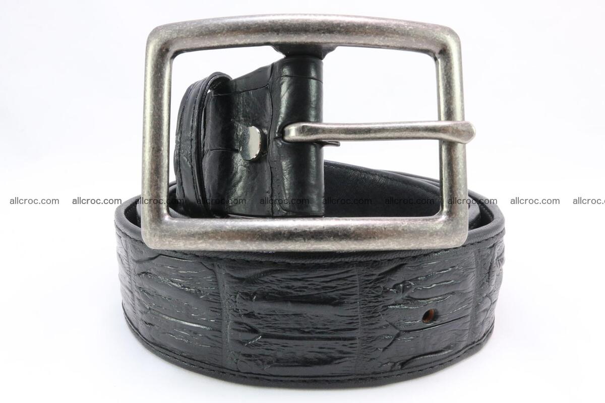Genuine crocodile leather hornback belt 077 Foto 1