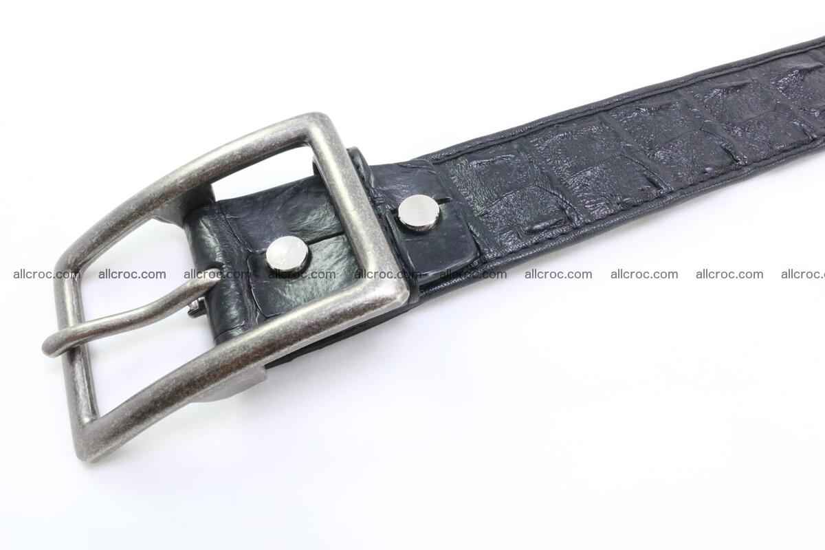 Genuine crocodile leather hornback belt 077 Foto 4