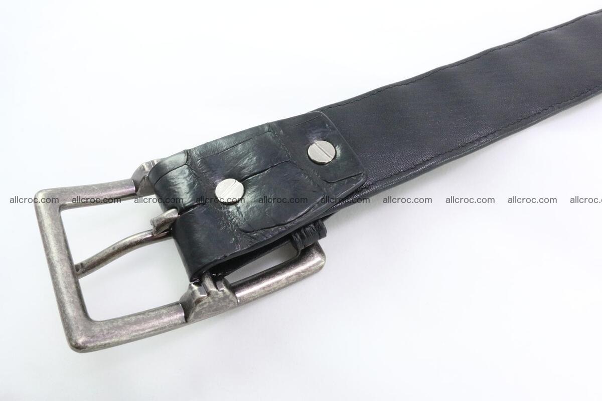 Genuine crocodile leather hornback belt 077 Foto 3
