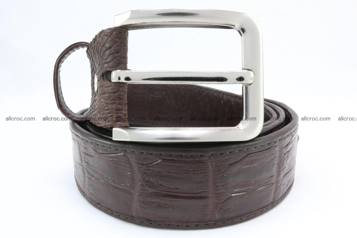 Genuine crocodile leather hornback belt 076 Foto 1
