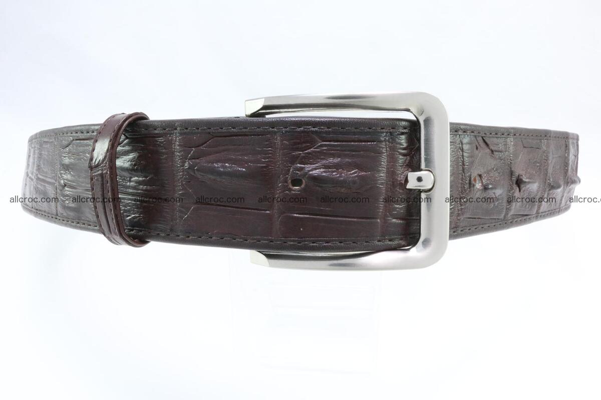 Genuine crocodile leather hornback belt 076 Foto 0