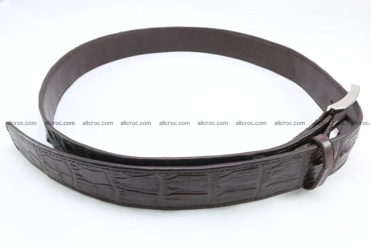 Genuine crocodile leather hornback belt 076 Foto 2