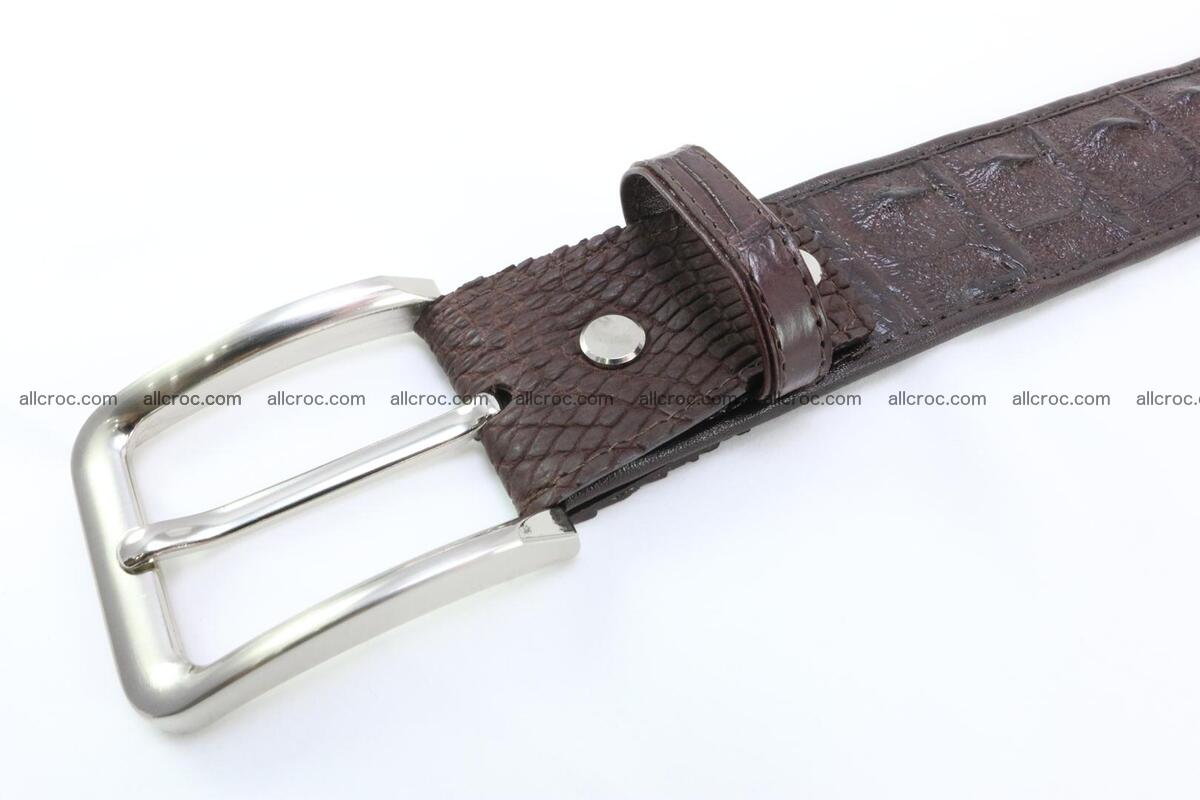 Genuine crocodile leather hornback belt 076 Foto 3