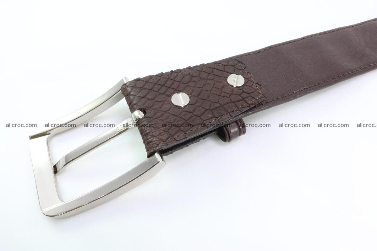 Genuine crocodile leather hornback belt 076 Foto 4