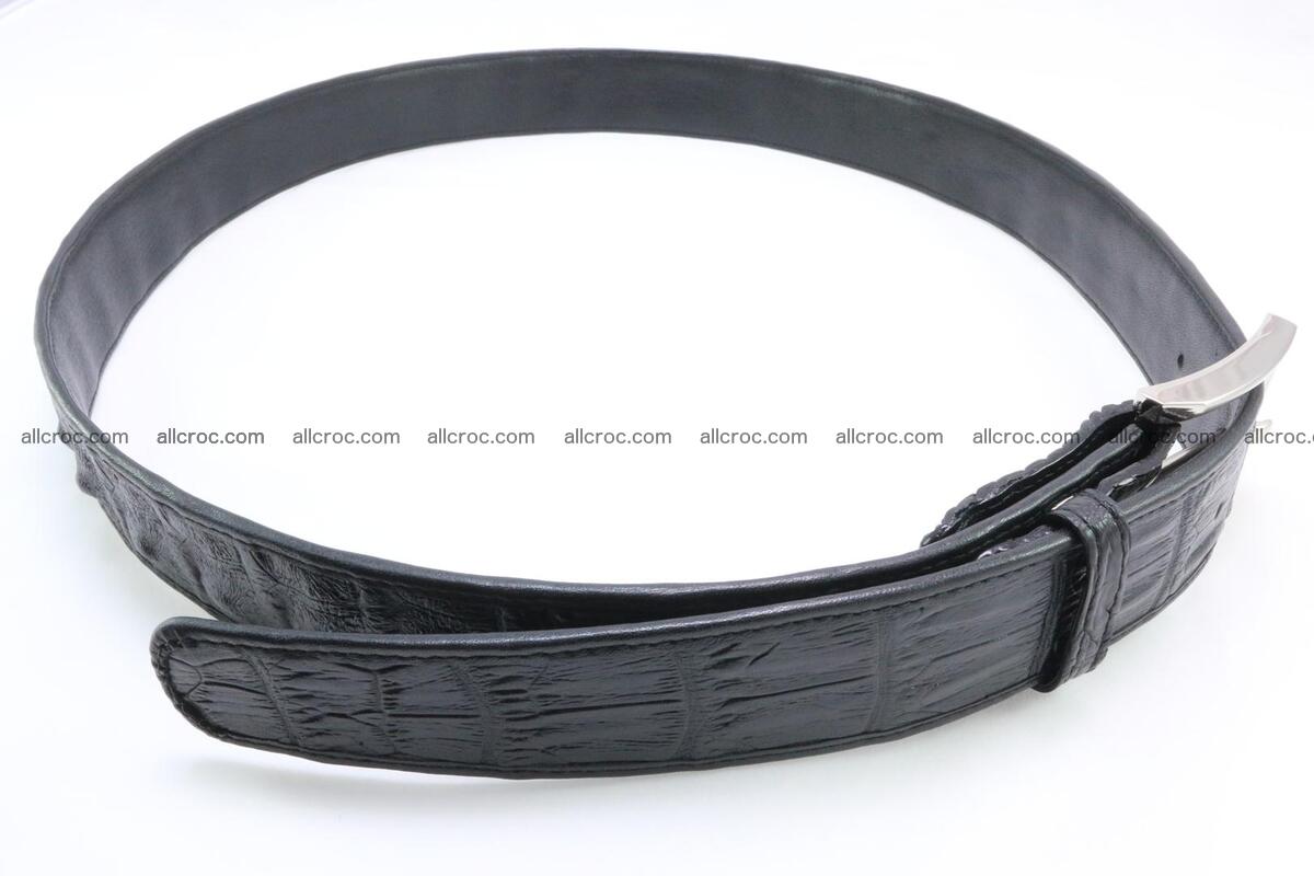 Genuine crocodile leather hornback belt 075 Foto 2