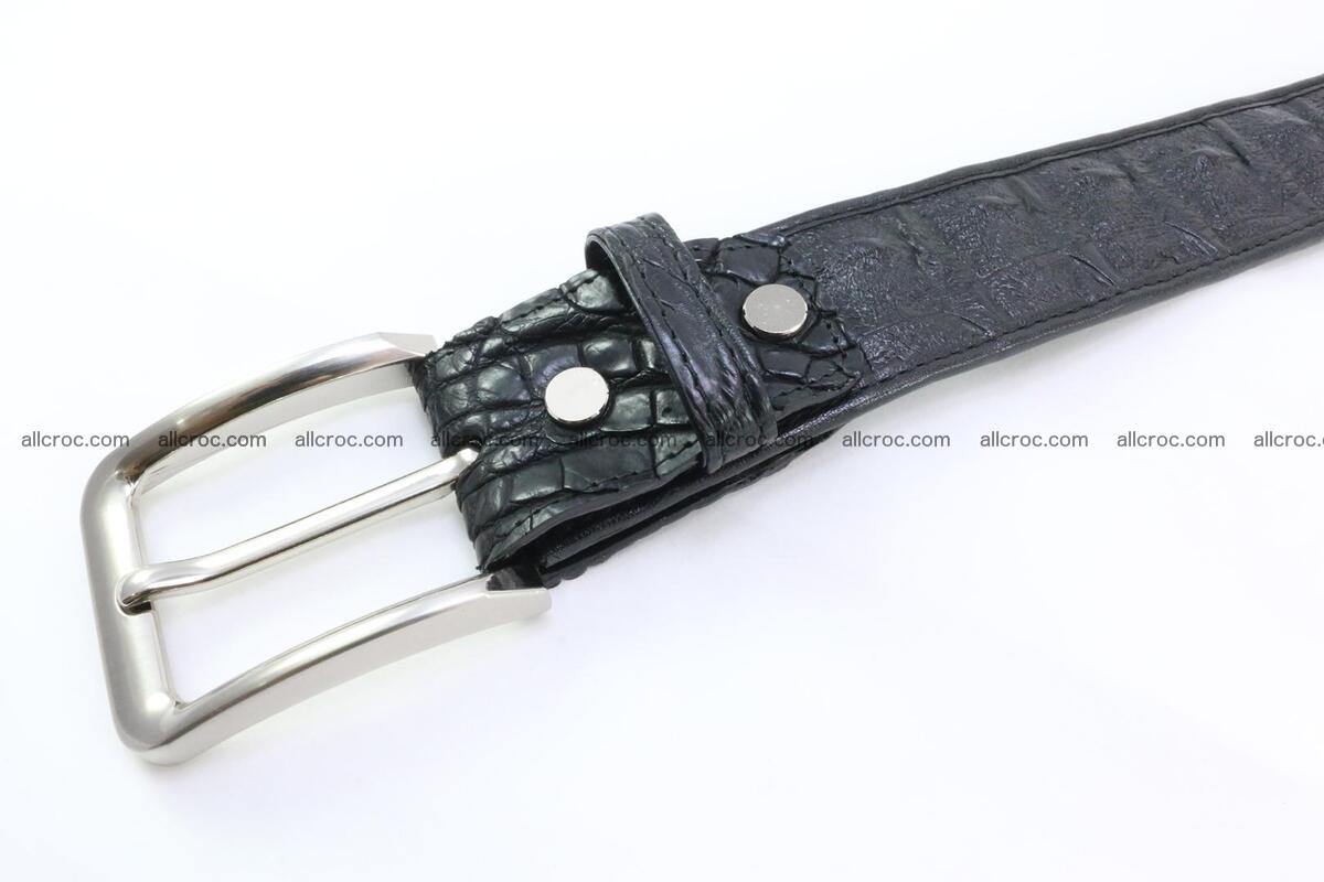 Genuine crocodile leather hornback belt 075 Foto 3