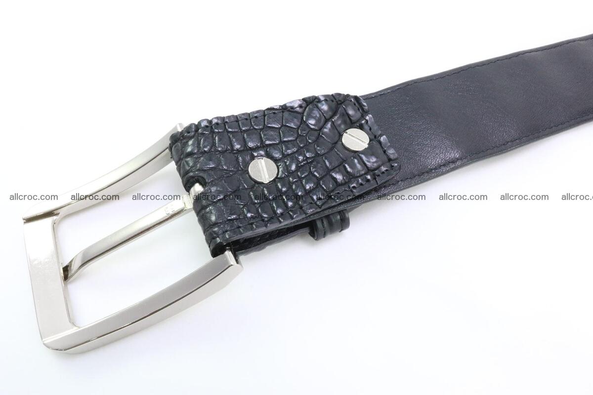Genuine crocodile leather hornback belt 075 Foto 4