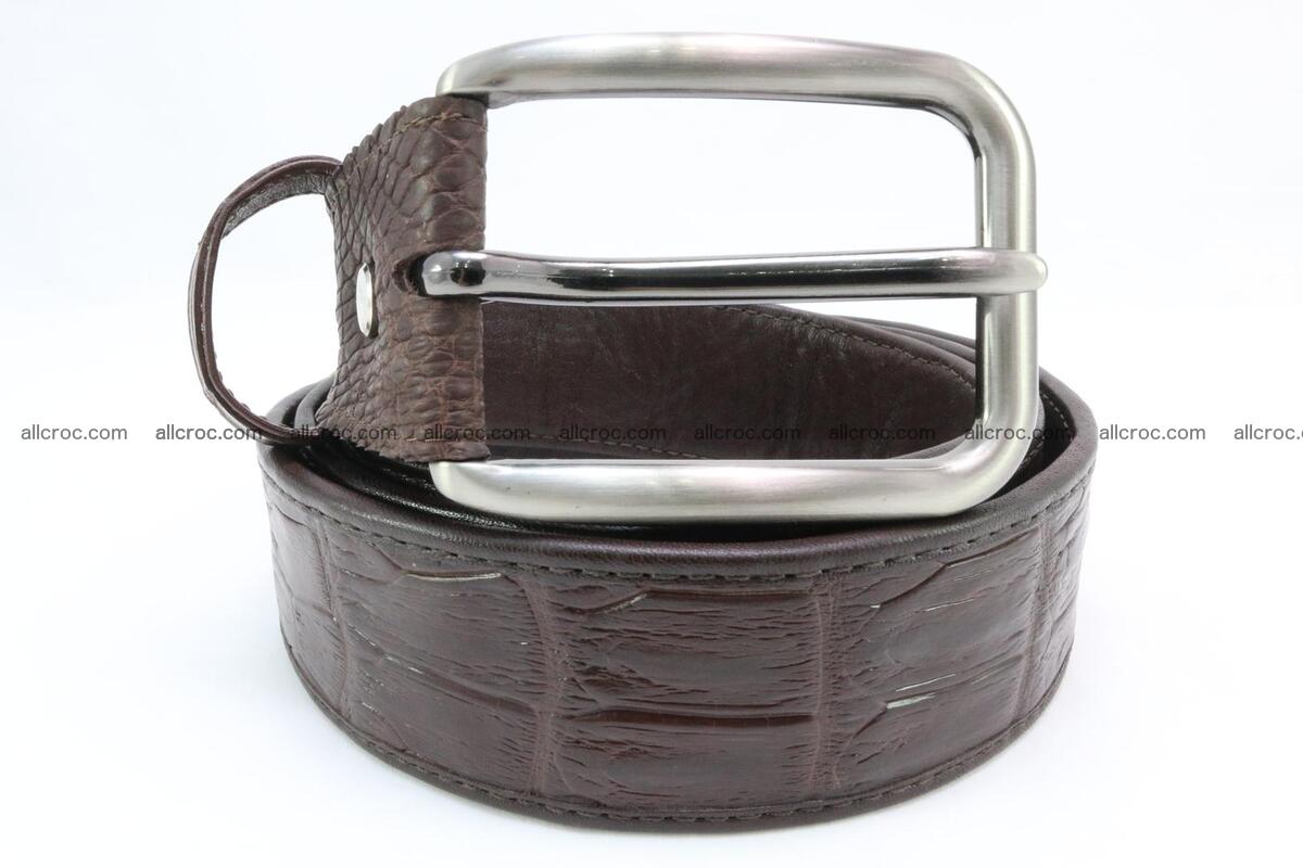 Genuine crocodile leather hornback belt 074 Foto 1