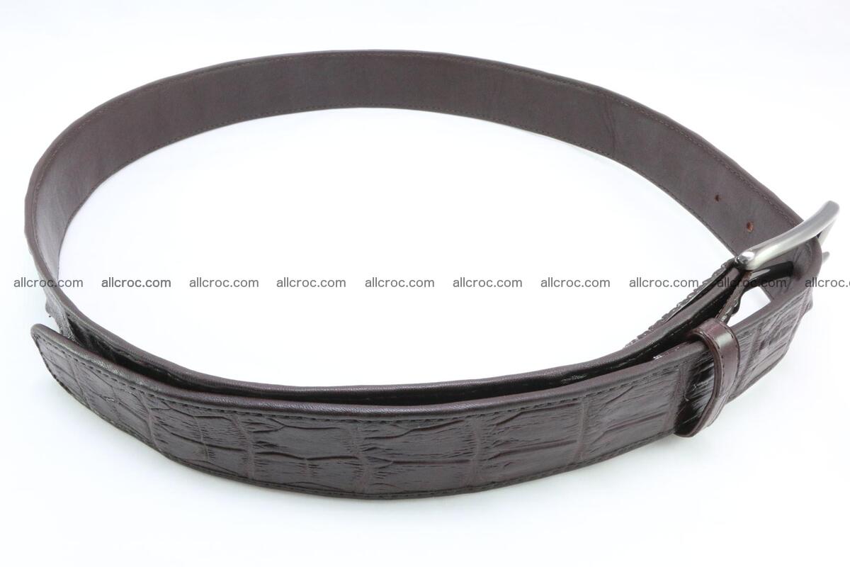 Genuine crocodile leather hornback belt 074 Foto 4