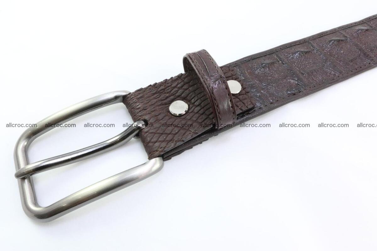 Genuine crocodile leather hornback belt 074 Foto 2