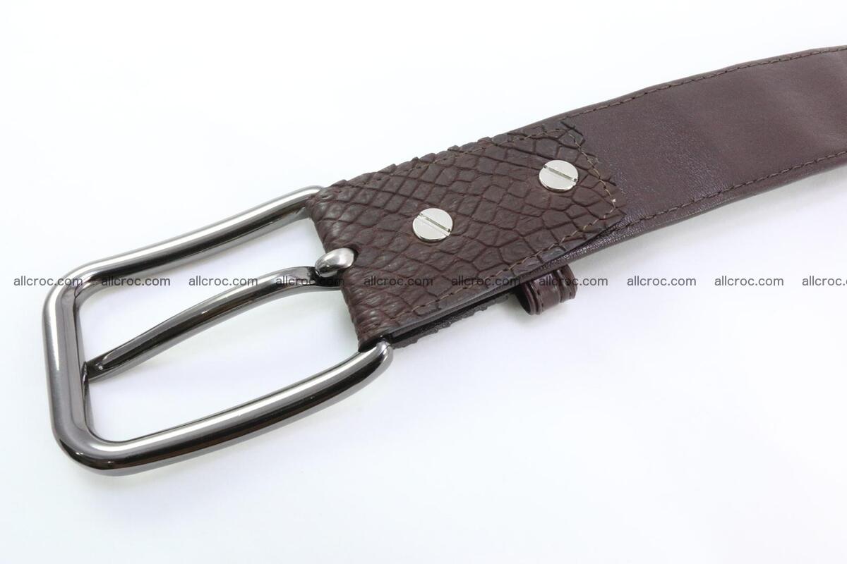 Genuine crocodile leather hornback belt 074 Foto 3