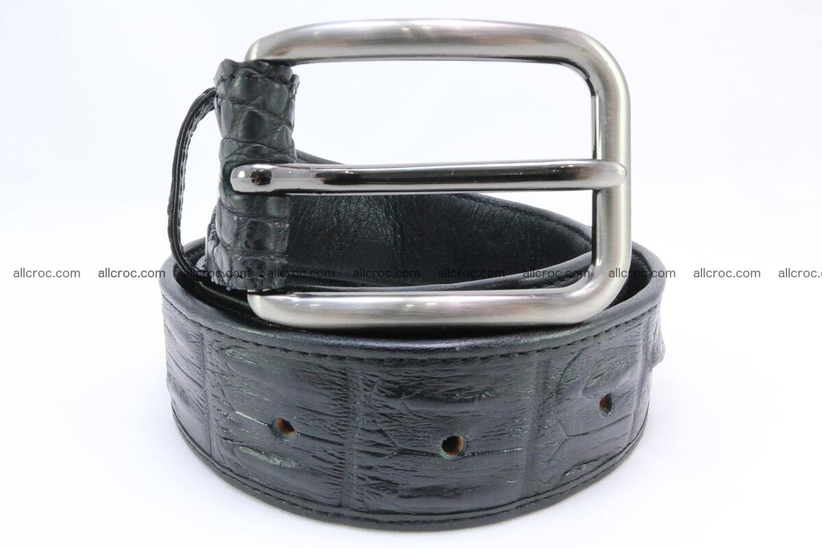 Genuine crocodile leather hornback belt 073 Foto 1