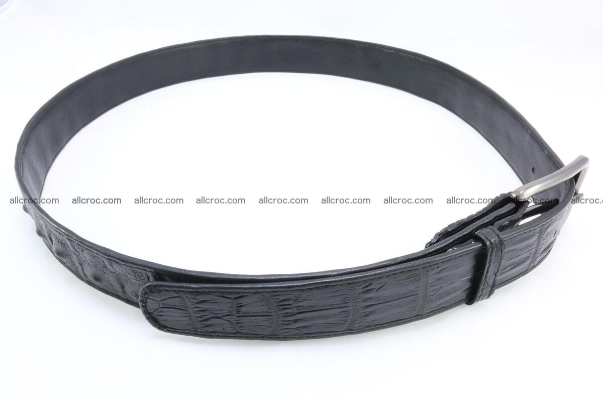 Genuine crocodile leather hornback belt 073 Foto 4