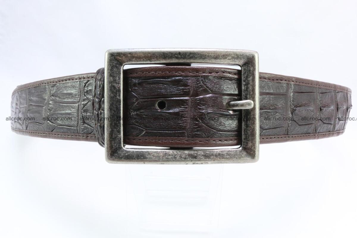Genuine crocodile leather hornback belt 072 Foto 0