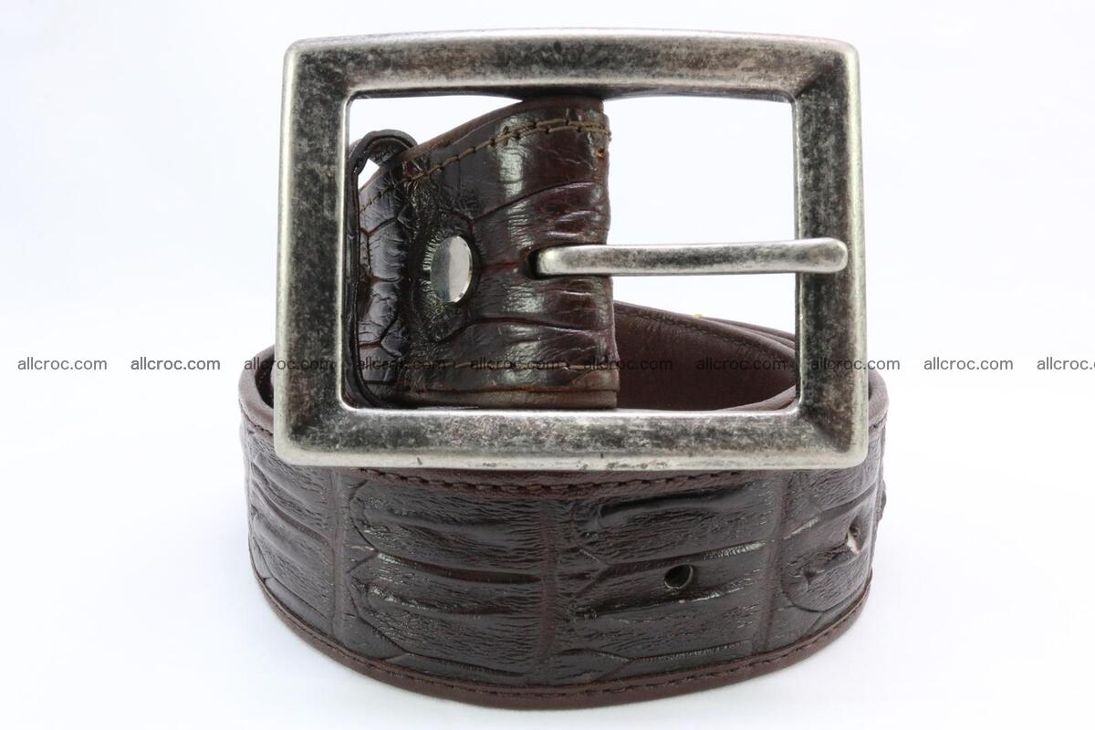 Genuine crocodile leather hornback belt 072 Foto 1