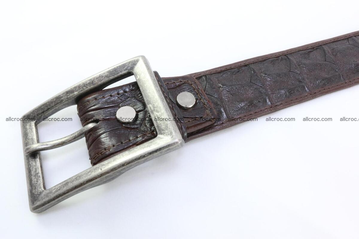 Genuine crocodile leather hornback belt 072 Foto 2