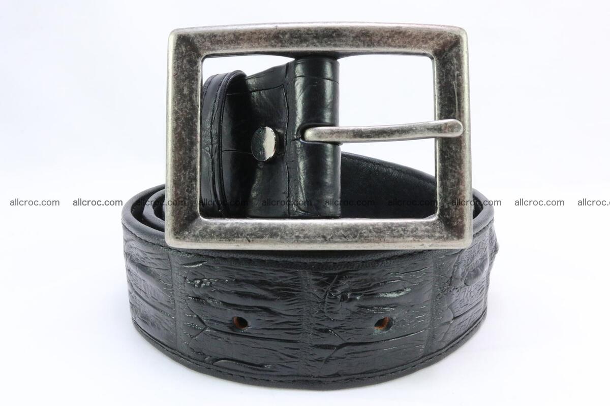 Genuine crocodile leather hornback belt 071 Foto 1