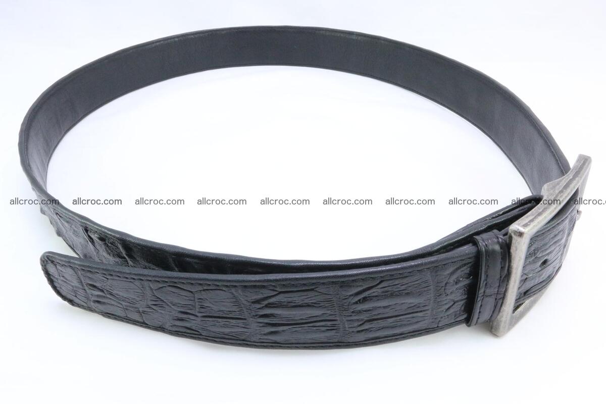 Genuine crocodile leather hornback belt 071 Foto 2