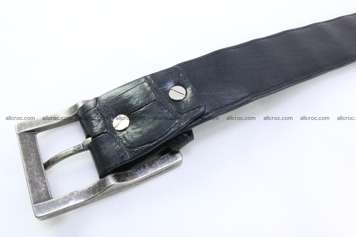 Genuine crocodile leather hornback belt 071 Foto 4