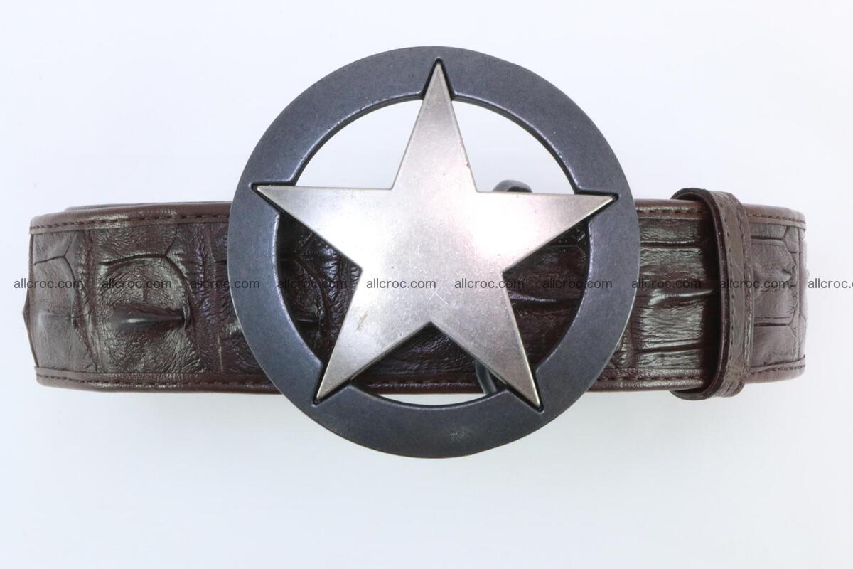 Genuine crocodile leather hornback belt 070 Foto 0