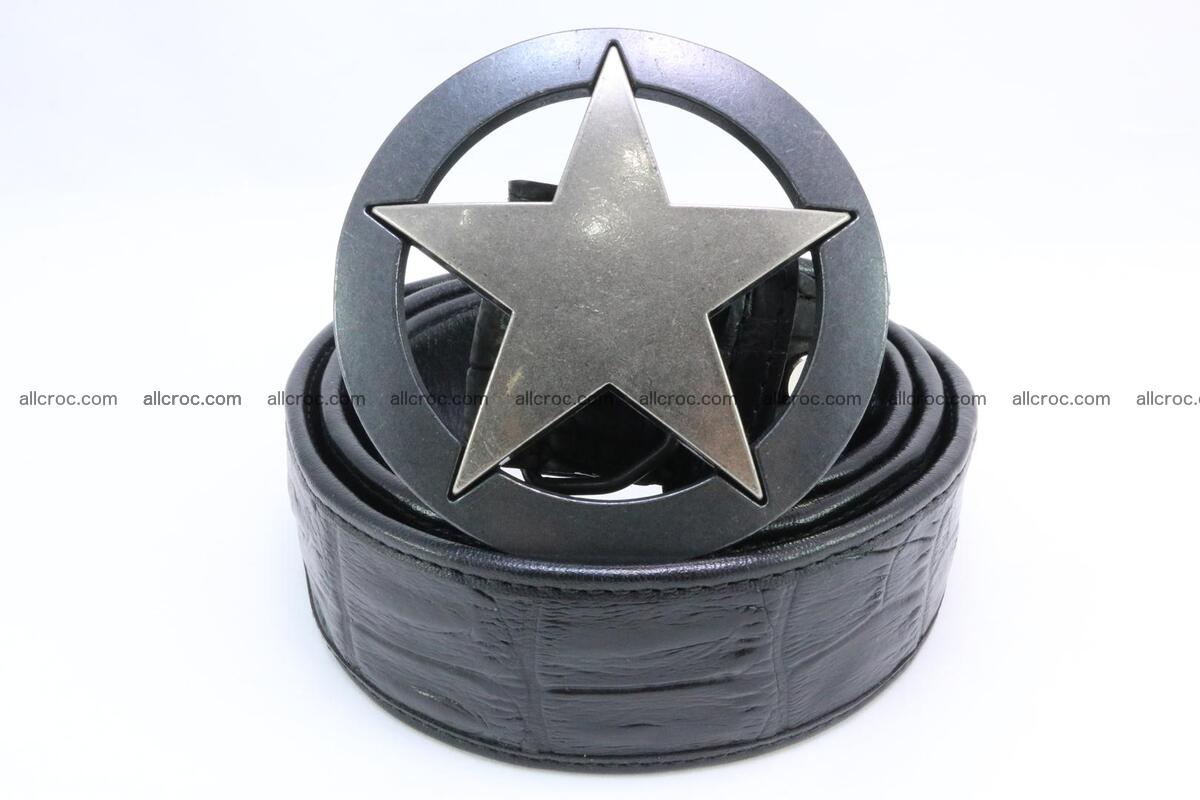 Genuine crocodile leather hornback belt 069 Foto 1