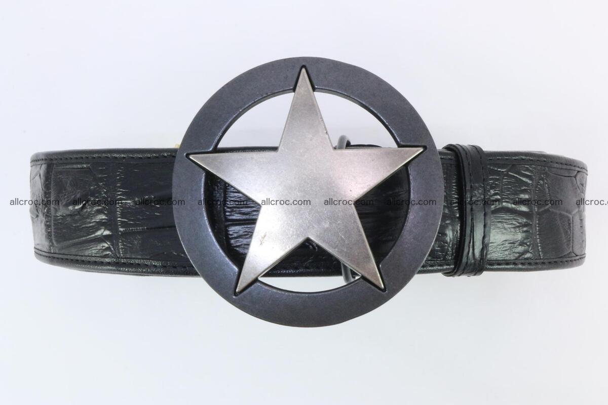 Genuine crocodile leather hornback belt 069 Foto 0