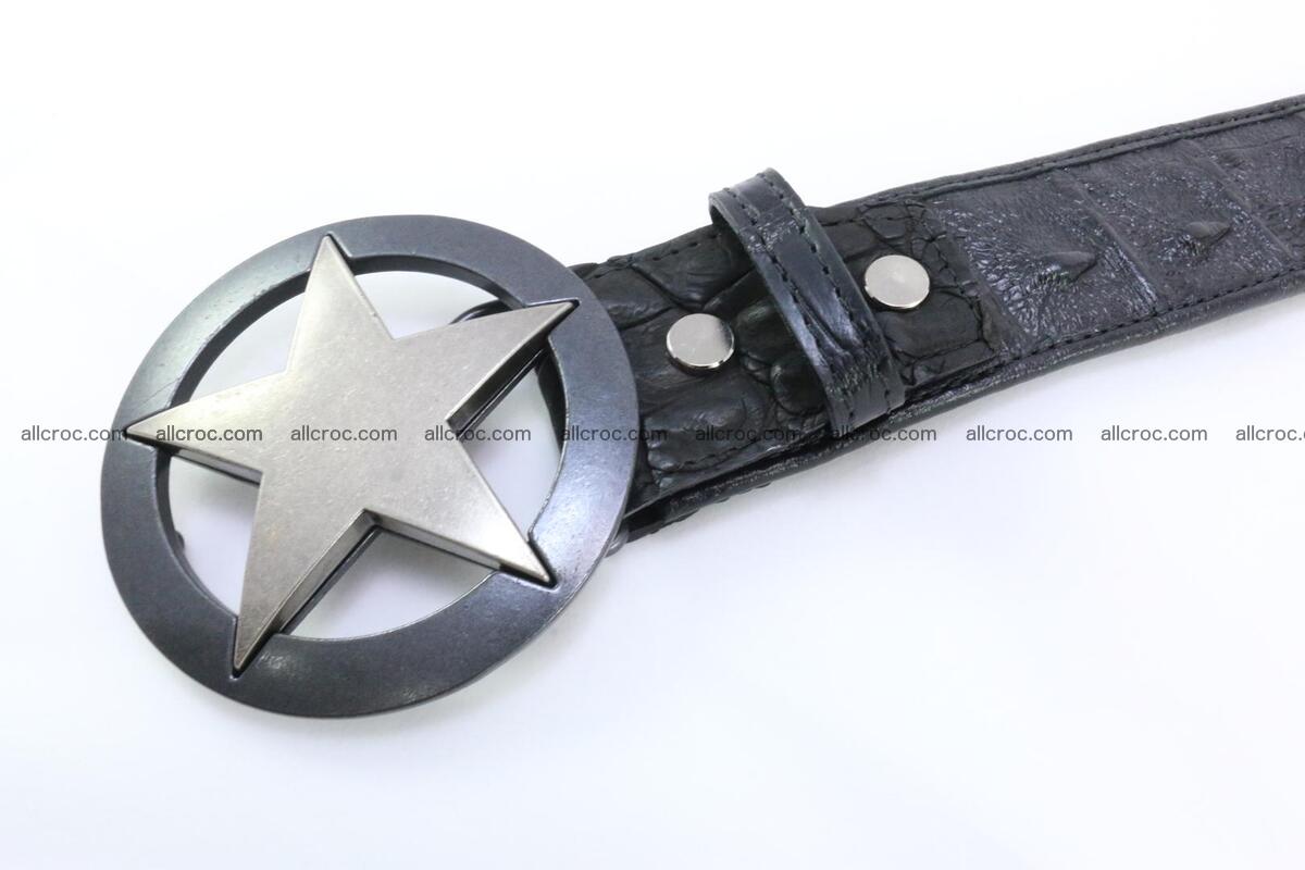 Genuine crocodile leather hornback belt 069 Foto 2