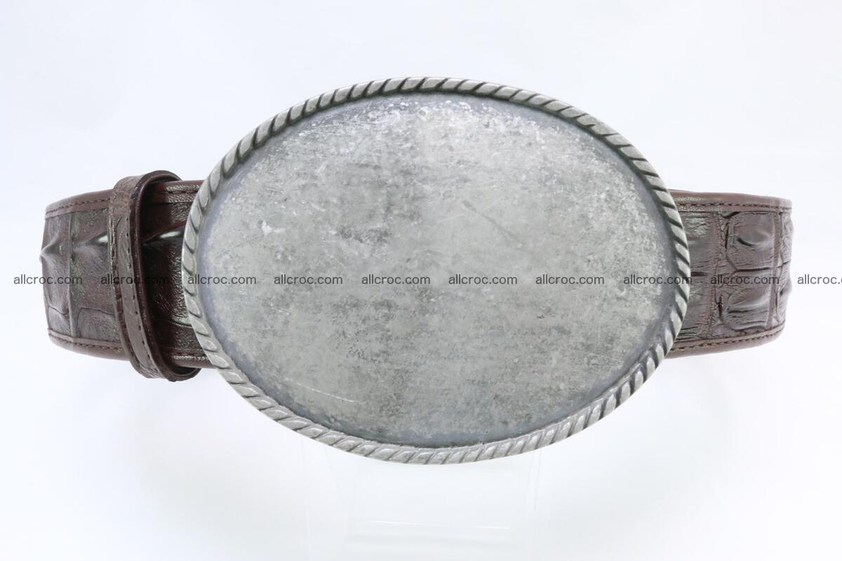 Genuine crocodile leather hornback belt 068 Foto 0
