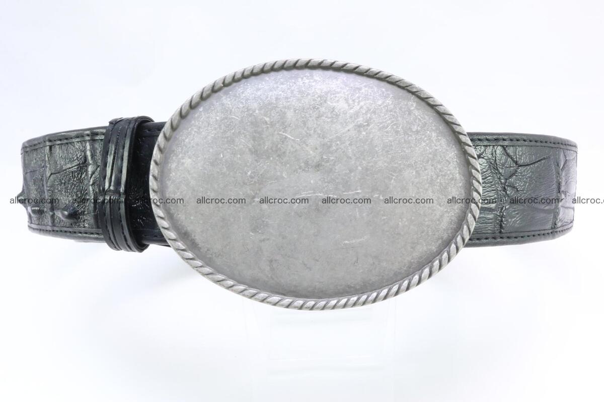 Genuine crocodile leather hornback belt 067 Foto 0