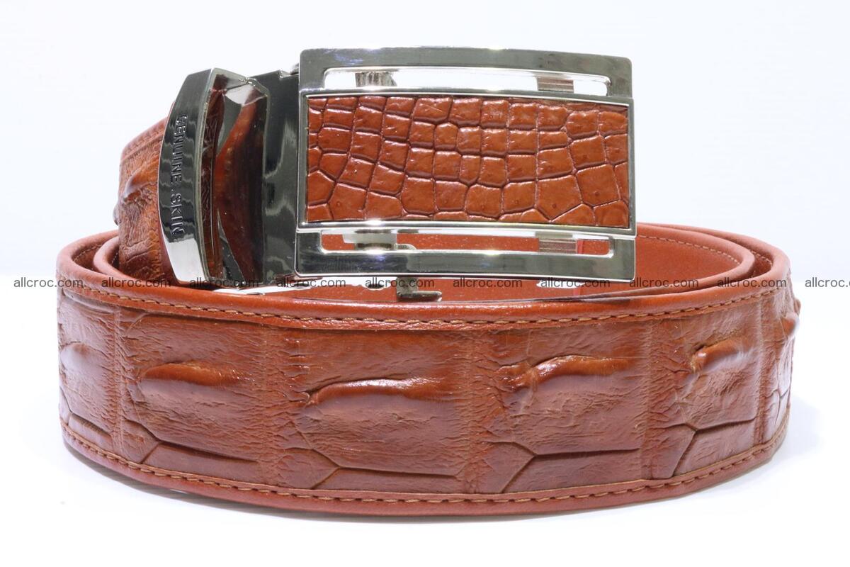 Genuine Crocodile leather Hornback belt 006 Foto 0
