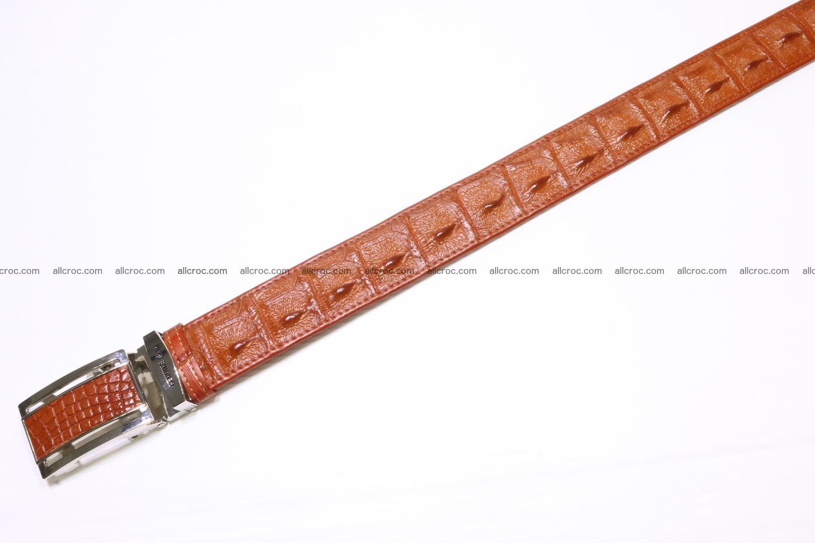 Genuine Crocodile leather Hornback belt 006 Foto 2