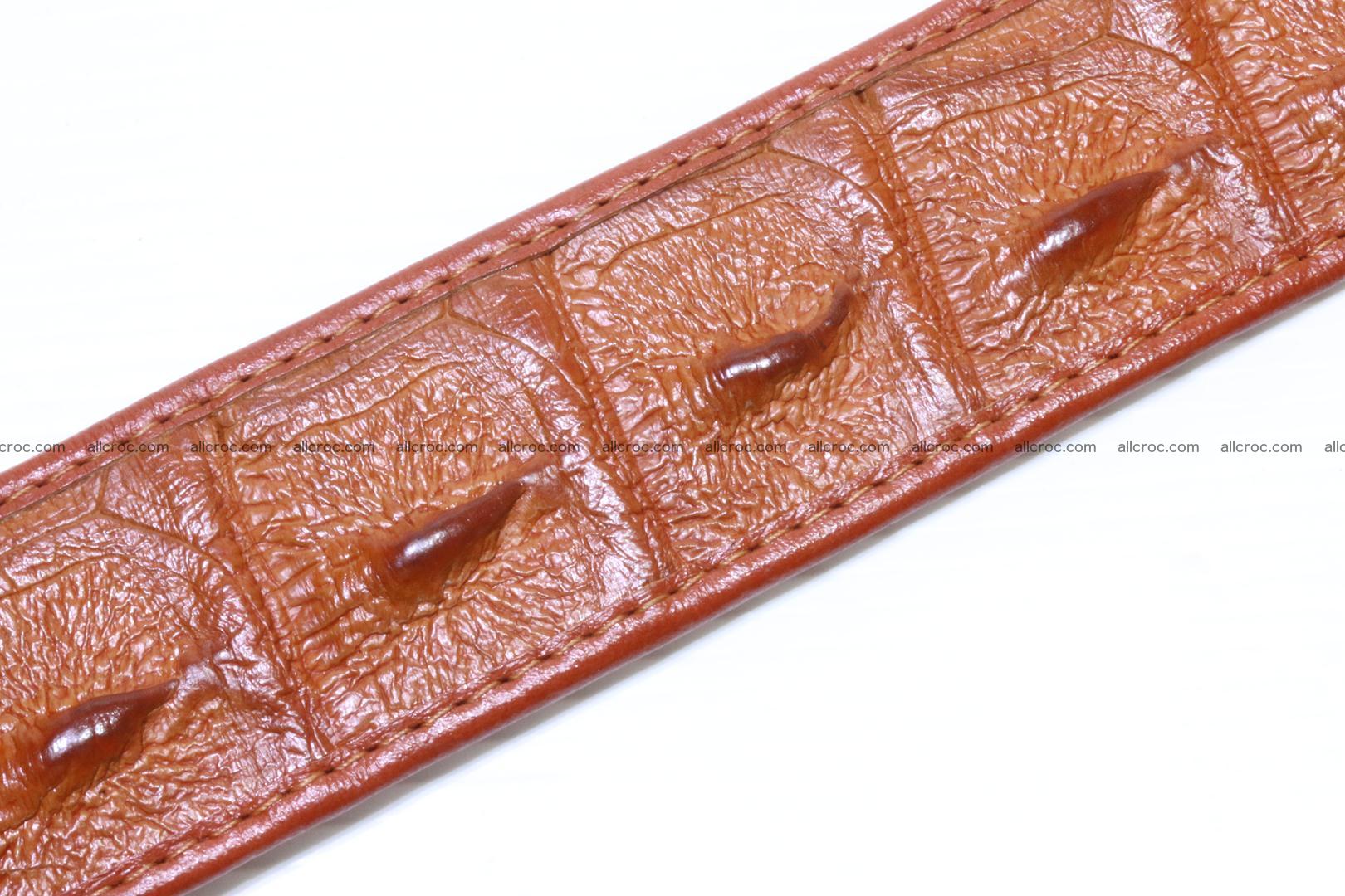 Genuine Crocodile leather Hornback belt 006 Foto 4