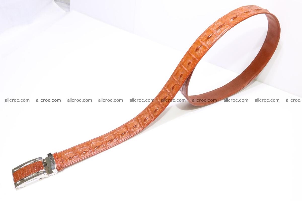 Genuine Crocodile leather Hornback belt 006 Foto 1