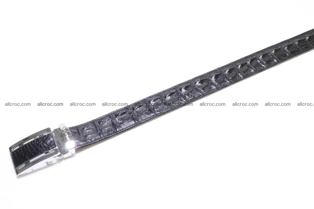 Crocodile leather Hornback belt 004 Foto 1