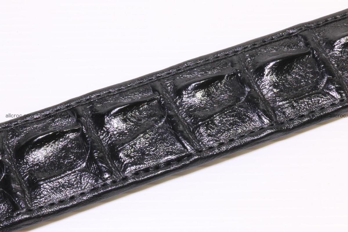 Crocodile leather Hornback belt 004 Foto 4