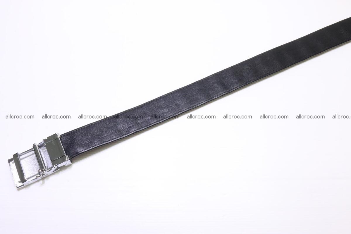 Crocodile leather Hornback belt 004 Foto 3