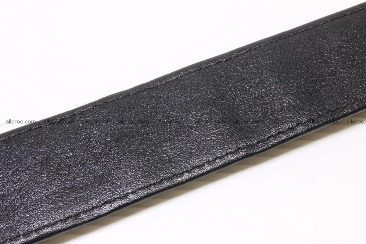 Crocodile leather Hornback belt 004 Foto 5