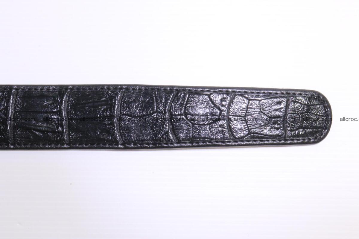Crocodile leather Hornback belt 004 Foto 6