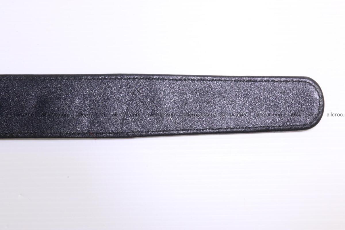 Crocodile leather Hornback belt 004 Foto 7