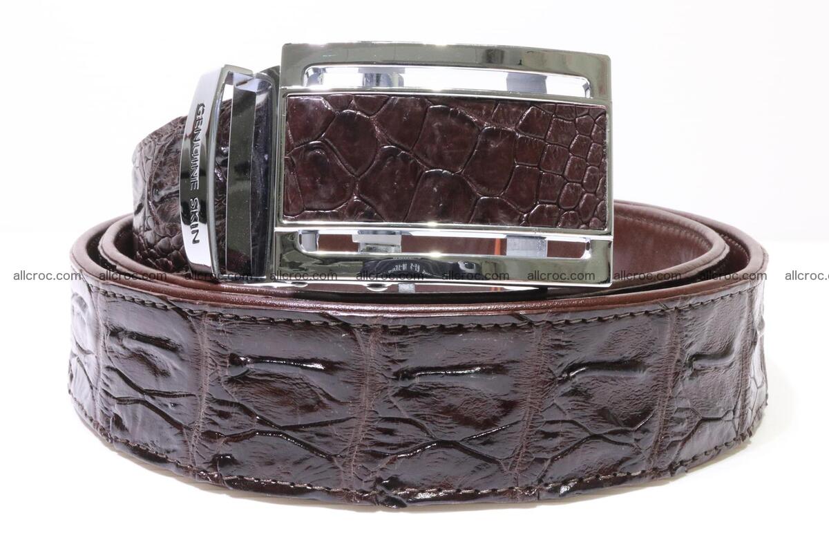 Genuine Crocodile leather Hornback belt 017 Foto 0