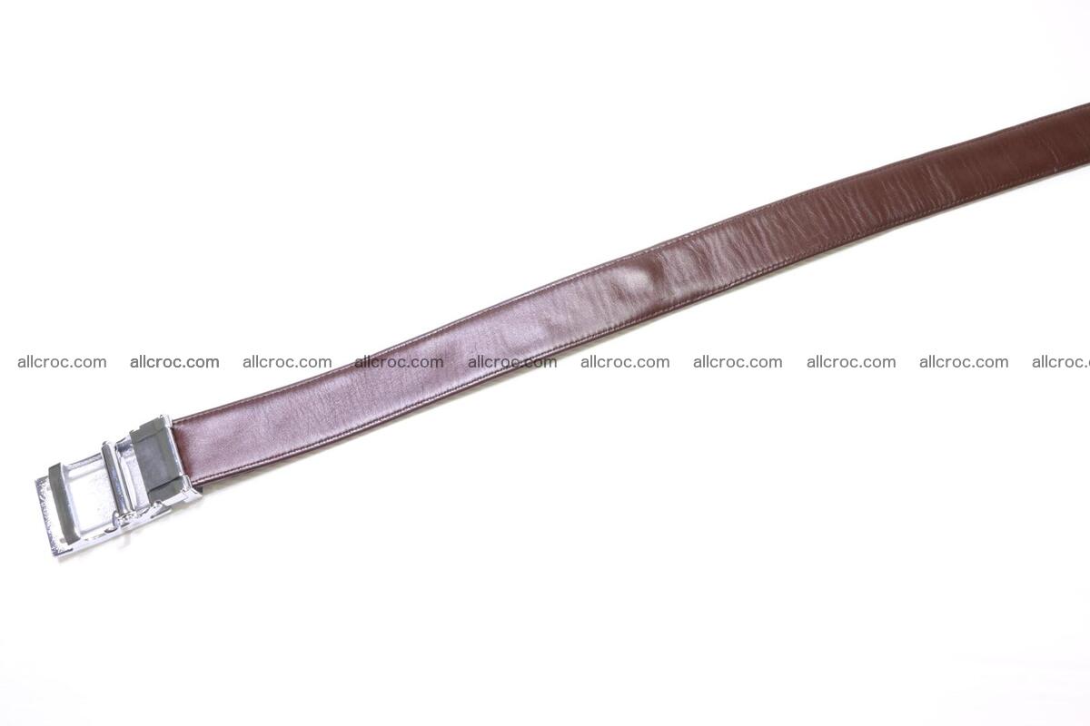 Genuine Crocodile leather Hornback belt 017 Foto 4