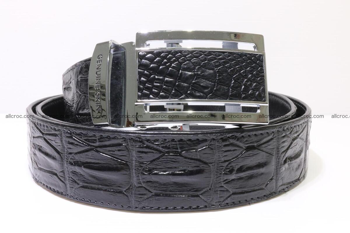 Genuine Crocodile leather Hornback belt 018 Foto 0