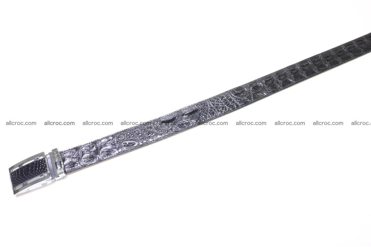 Genuine Crocodile leather Hornback belt 018 Foto 2